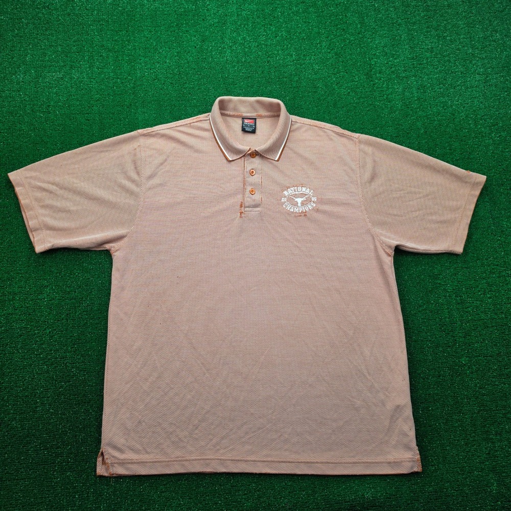 Vintage Nike Team University of Texas 2005 National Champions Polo Mens Large